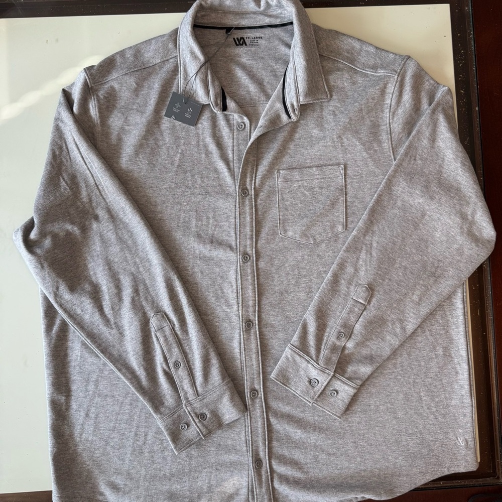 Men's Gray Shirt Jacket